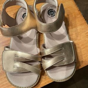 Livie and Luca size 3 gold sandals